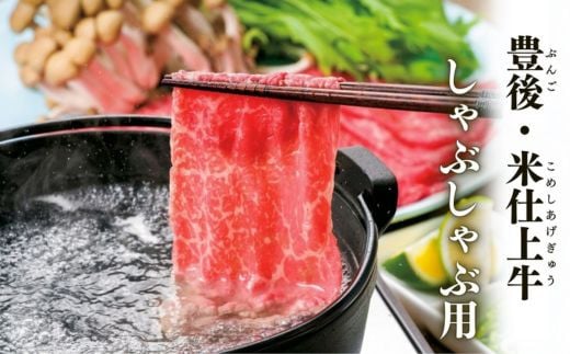 豊後・米仕上牛しゃぶしゃぶ 食べ比べセット 500g