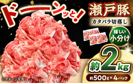 瀬戸豚 カタバラ切り落とし 2kg / 豚肉 切り落とし [BBBQ154]