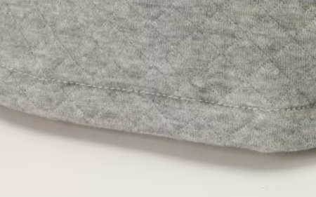 【杢グレー】サウナハット　軽量キルト・オーガニックコットン混サウナハット【canl0019-1】