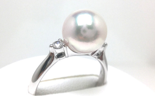 
                  真珠 9～9.5mm 指輪  真珠 リング パール 三重県 伊勢志摩 志摩 アクセサリー ギフト アコヤ真珠 冠婚葬祭 結婚式 プレゼント シンプル カジュアル フォーマル 希少 / 老舗の真珠専門店・花珠アコヤ本真珠リング9.0～9.5ミリ
                