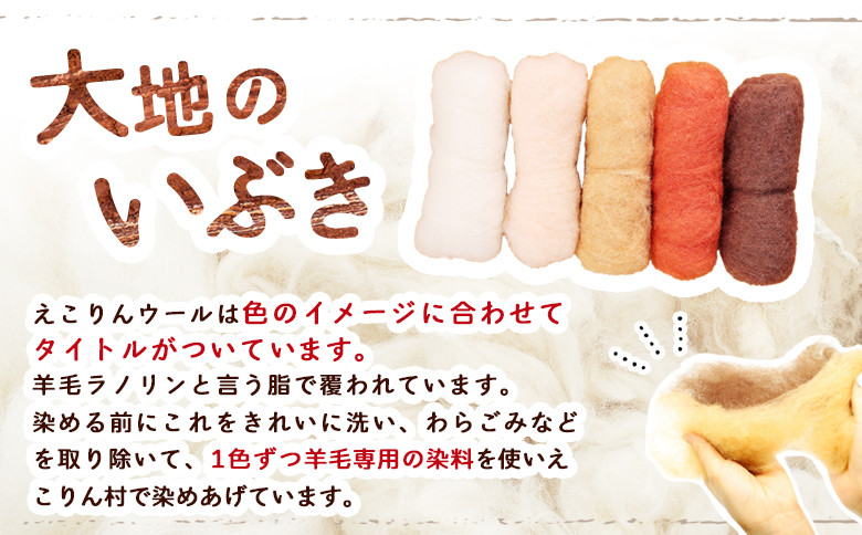 えこりんウールセット《白と大地のいぶき》