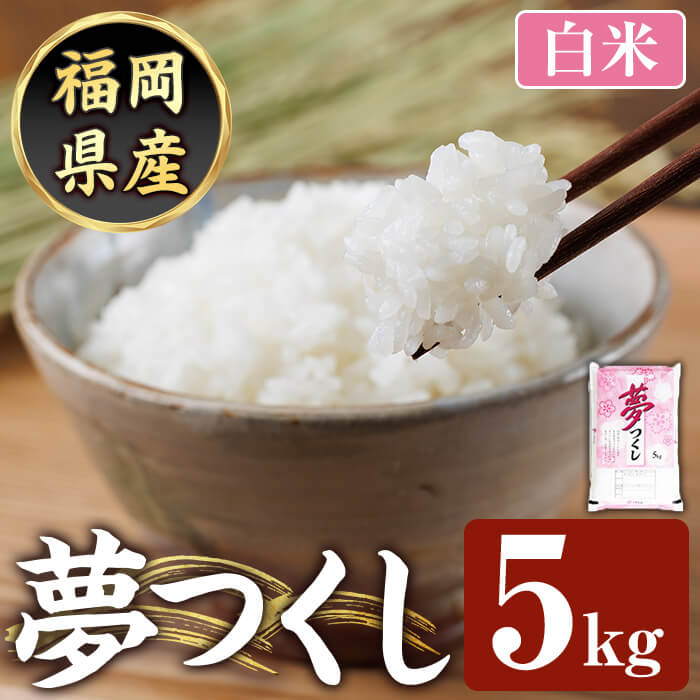 ≪令和8年産≫【白米】【食味鑑定士厳選】福岡県産 夢つくし(計5kg) 白米 米 お米 おこめ ごはん ゆめつくし ご飯 常温 福岡県産 ブランド米 常温 常温保存 【ファインリョーコク】as34-0