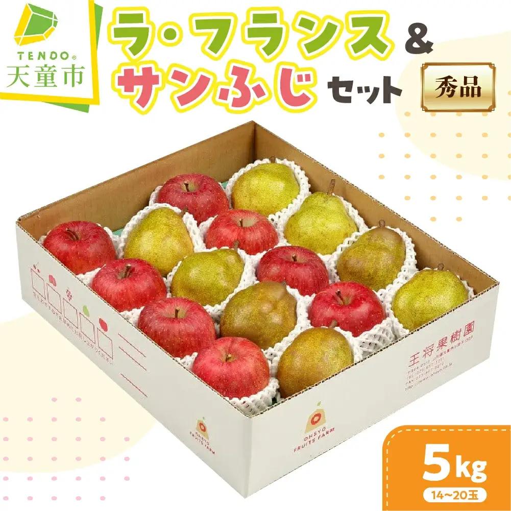 ラ・フランス & サンふじ 詰合せ 5kg フルーツ 果物 山形