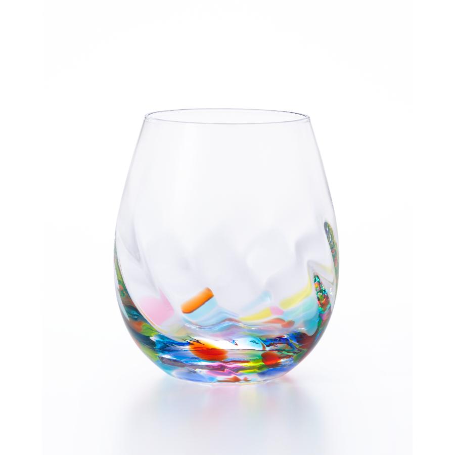 ＜津軽びいどろ＞ねぶたあかり ロックグラス iro