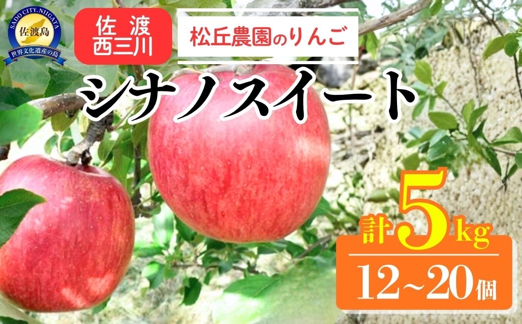 
                  【10月上旬以降発送】佐渡西三川産 りんご「シナノスイート」12〜20個 計5kg 松丘農園 | 新潟県産りんご 新潟産りんご 佐渡産りんご 佐渡島産りんご シナノスイート りんご リンゴ 林檎 アップル フルーツ 果物 くだもの 西三川 にいがた さど 新潟県 佐渡市
                