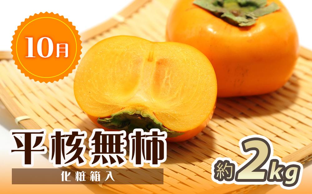 【7・8・10月 全3回】紀州和歌山産旬のフルーツセット（桃・シャイン・ひらたねなし柿）定期便 【魚鶴商店】【UT66】