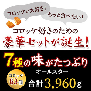 3.5kg超え　コロッケオールスター ちぬや 冷凍食品 揚げ調理_M06-0008