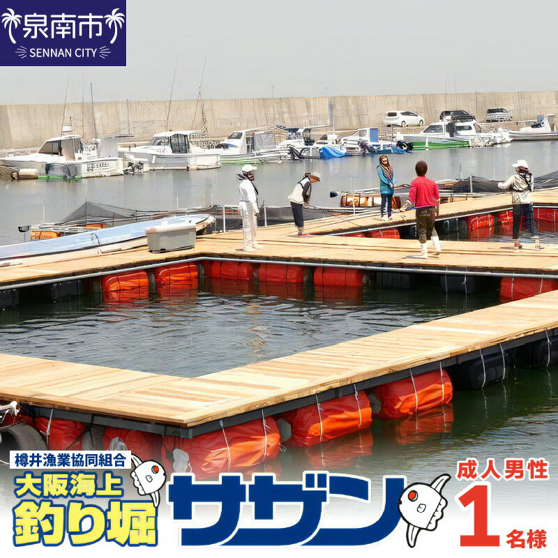 【ふるさと納税】【泉南・樽井漁港】釣掘りサザン 男性1日利用券（1名様分）