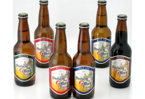 大山Ｇビール 飲み比べセット【ビール びーる beer 地ビール クラフトビール 瓶 瓶ビール 6本 330ml お酒 酒 アルコール バラエティ 大山 ヴァイツェン ペールエール ピルスナー スタウト ギフト 贈り物 お土産 父の日 敬老の日 鳥取県 日吉津村】