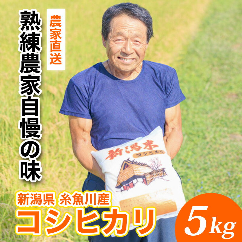 【ふるさと納税】令和7年産 新潟県産『コシヒカリ』5kg プロも太鼓判！熟練農家のうまい米 2025年産 農家直送 吉農園【新潟県 糸魚川市 米 お米 こめ コメ ご飯 ライス ふるさと納税米 ブランド米 おすすめ ギフト 5キロ 精米 白米 人気 食品】