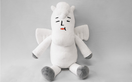 白馬村キャラクター　ヴィクトワール・シュヴァルブラン・村男3世　ぬいぐるみ　全長450mm　長野県白馬村/ゆるキャラ【O0130231】