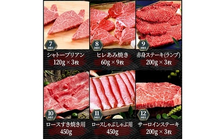 松阪牛定期便 贅沢コース 全12回 牛肉 牛肉【80-1】