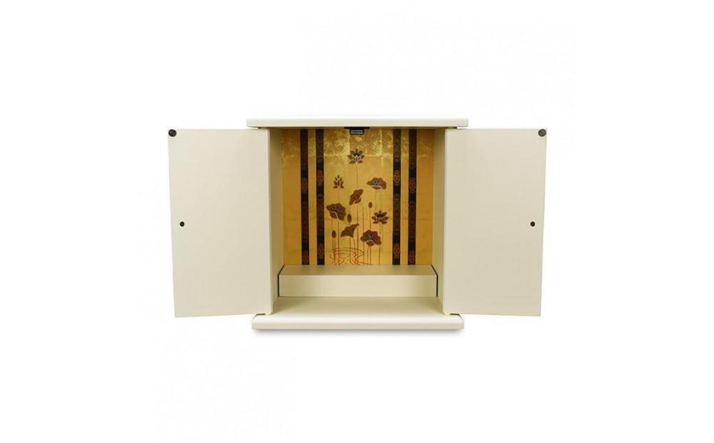 タツクラフト 紀州塗り ミニ仏壇 小 白練 【Tk291】 303446_DA90126