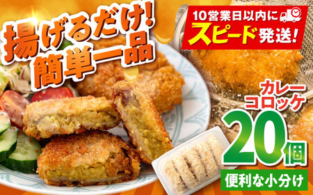カレーコロッケ 20個 1.7kg ころっけ 冷凍 揚げ物 惣菜 コロッケ 横須賀 弁当 かれー カレー【有限会社丸伸商事】 [AKFH007]