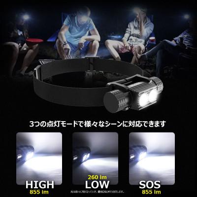 ふるさと納税 貝塚市 充電式ヘッドライト コンパクトサイズ ネックライト 855lm Type-C充電 強力 HL-02A |  | 02