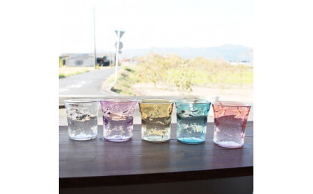 つぶつぶタンブラー　2個セット ブルーとピンク