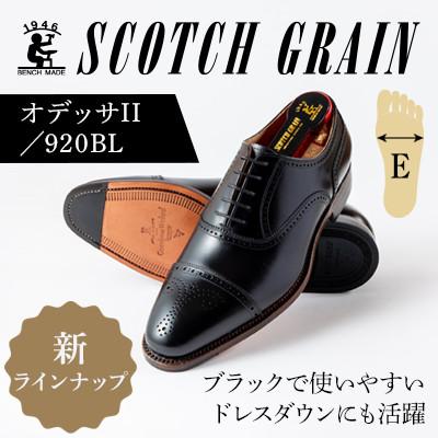 ふるさと納税 墨田区 スコッチグレイン「オデッサII」 No.920 ブラック 24.5cm E 紳士[56197707]