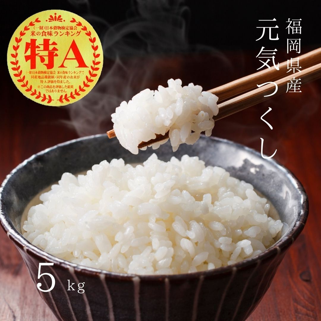 【ふるさと納税】【先行予約】【令和7年産】福岡県産 ブランド米 元気つくし 白米 5kg 吉富町/株式会社ゼロプラス[BGAA090] 米 こめ コメ お米 白米 ご飯 ごはん ライス 美味しい おいしい おすすめ 人気 5キロ 特A 一等米 新米 国産 福岡 弁当 送料無料 ふるさと納税