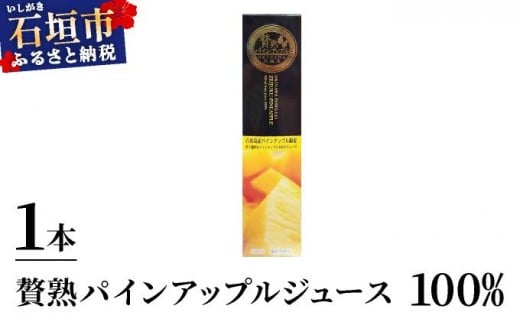 贅熟 石垣島産パインアップルジュース(100%) 500ml×1本