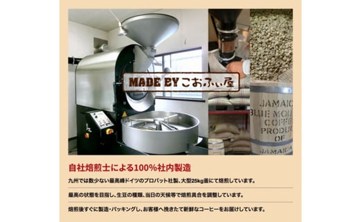 【こおふぃ屋】厳選 自家焙煎 コーヒー ＜粉＞ 200g×6種類 計1.2kg