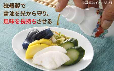 【有田焼】ポチっとちょいかけ 醤油さし 丸型 青い花 /やきもの工房 成[UDU070]