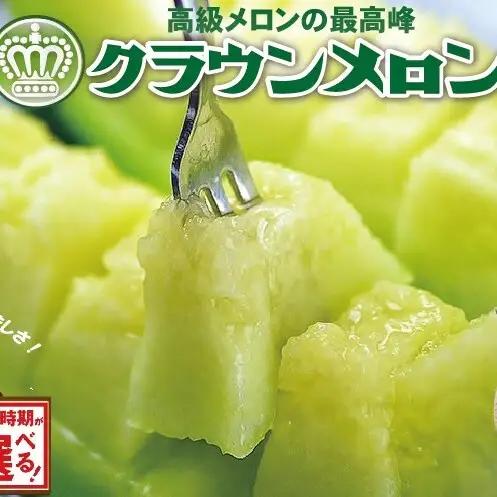 メロン 発送月選択 クラウン 白上級 1玉 果物 メロン 6月発送