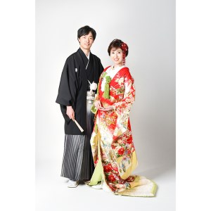 京都府舞鶴市 キクヅル スタジオフォトウェディング ： 和装プラン 打掛・黒紋付 京都府舞鶴市 撮影・データ・アルバム・衣装代込み