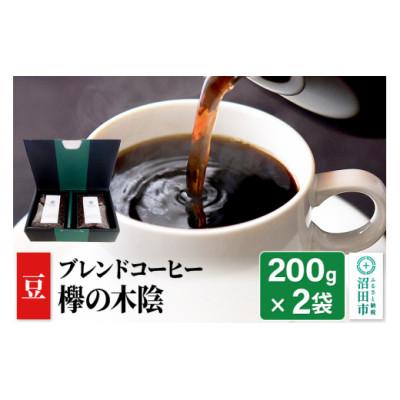 ふるさと納税 沼田市 ブレンドコーヒー【豆】「欅の木陰」200g×2袋 土田商店