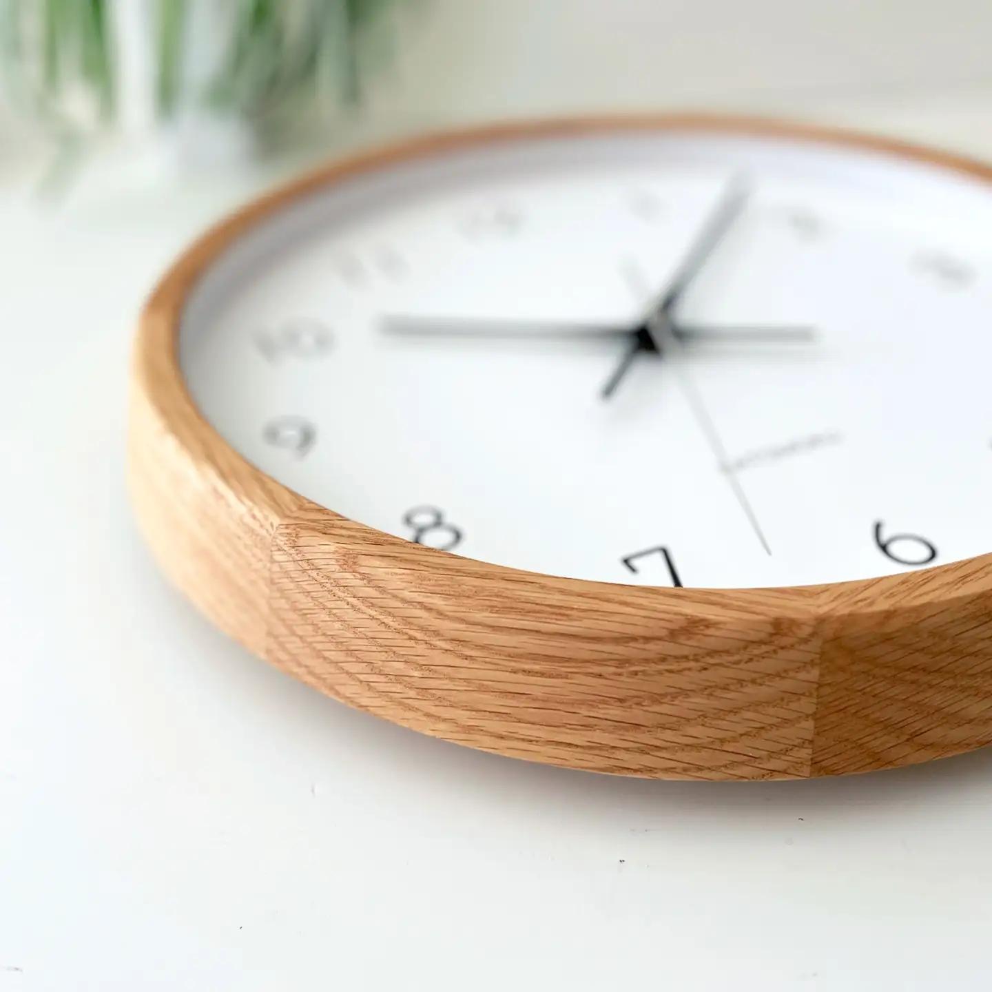KATOMOKU muku clock 木製掛け時計（オーク）km-104OA