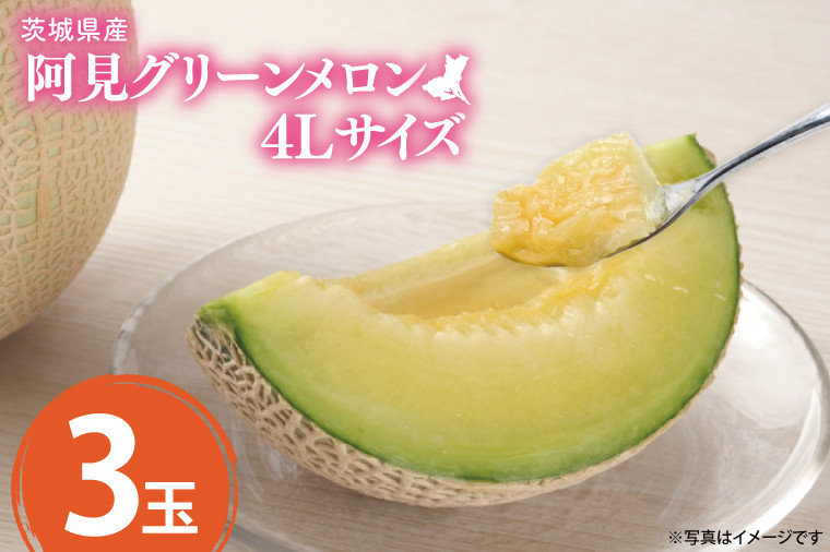 
                  【先行予約】【2025年6月下旬より順次発送】茨城県産阿見グリーンメロン5kg(3玉)【秀品4L】【JA水郷つくば】【フルーツ 果物 くだもの 甘い おいしい メロン 茨城県 阿見町】(20-03)
                