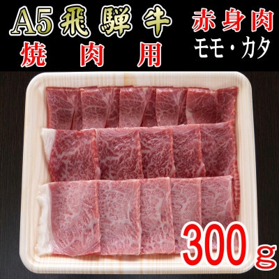 
『A5等級』飛騨牛赤身肉焼肉用300g　モモ又はカタ肉【1432065】
