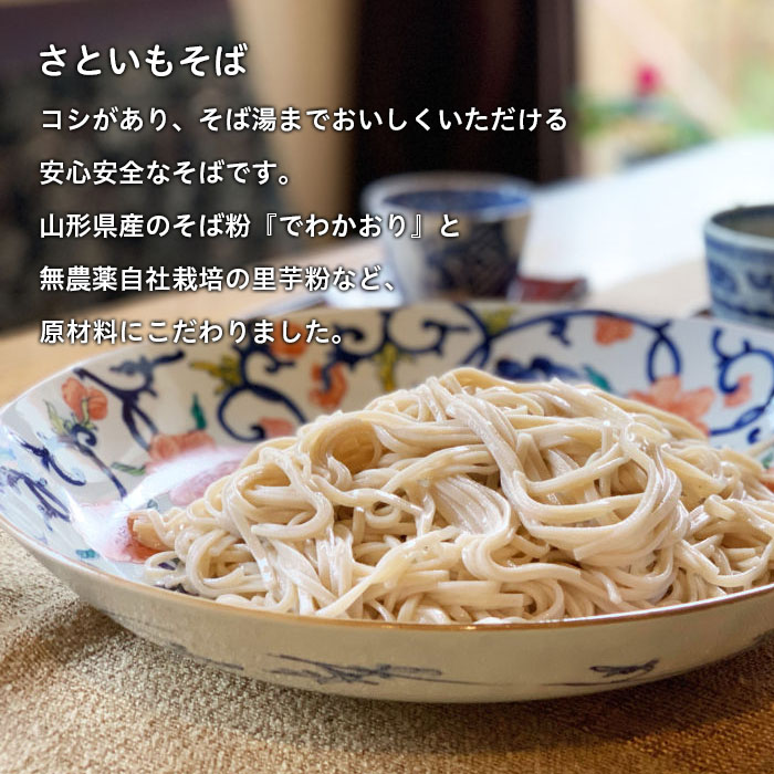 さといも入り乾麺シリーズ さといもそば 180g×10袋セット蕎麦 山形県 山形市 FZ23-932