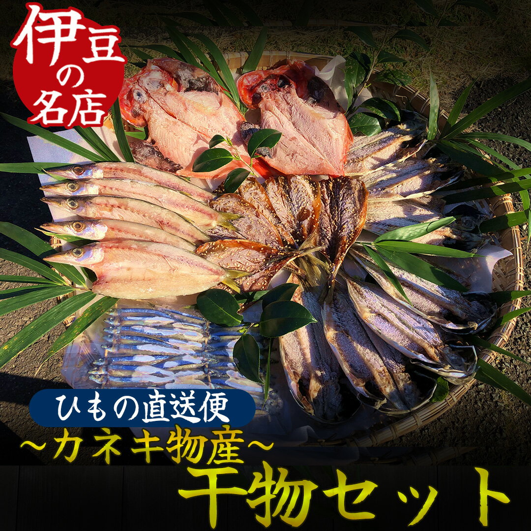 【ふるさと納税】干物 5種 17点 セット 詰め合わせ 手作り 無添加 無着色 お中元 お歳暮 ギフト 金目鯛 キンメダイ かます アジ キビナゴ 送料無料 冷凍 南伊豆 ひもの詰め合わせセット