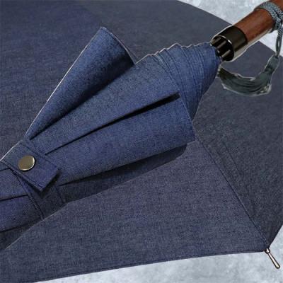 ふるさと納税 田原本町 メンズ 晴雨兼用傘 長傘 綿デニム 無地 手開き UV防止 日本製 331601 |  | 03