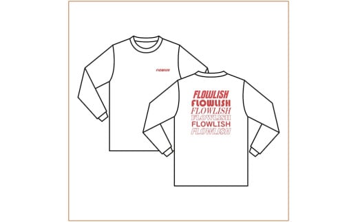 【Lサイズ】FLOWLISH GUNMA ロングTシャツ ｜3人制バスケ 女子 プロ バスケ バスケットボール 女子チーム チームグッズ スポーツ 応援 グッズ 群馬県 前橋市