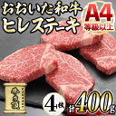 【ふるさと納税】＜先行予約受付中！2025年2月以降順次発送予定＞おおいた和牛 ヒレステーキ (計400g ・ヒレステーキ 100g × 4枚 、ステーキソース× 4袋 ) 国産 牛肉 肉 霜降り A4 ヒレ ステーキ 和牛 ブランド牛 冷凍 大分県 佐伯市 ふるさと納税 【DH164】【(株)ネクサ】