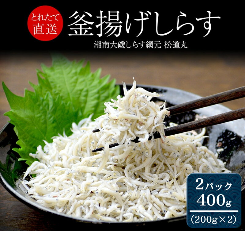 【ふるさと納税】湘南大磯しらす網元 松道丸・釜揚げしらす 2パック 400g （200g×2）【 しらす 魚介類 海鮮 惣菜 おかず ギフト 簡単調理 冷凍配送 送料無料 神奈川県 大磯町】