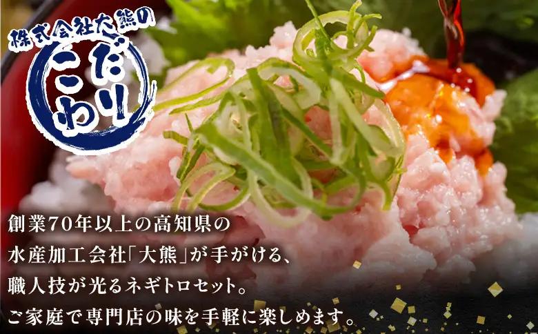 【ねぎとろ】 大熊 ねぎとろ 【各700g×12回定期便】 Wda-0022