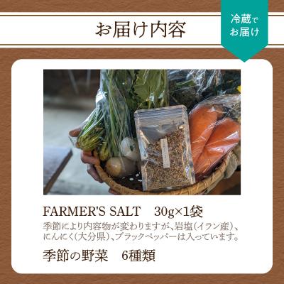 ふるさと納税 大分市 FARMER'S SALT+季節の野菜6種類_K10028 |  | 03