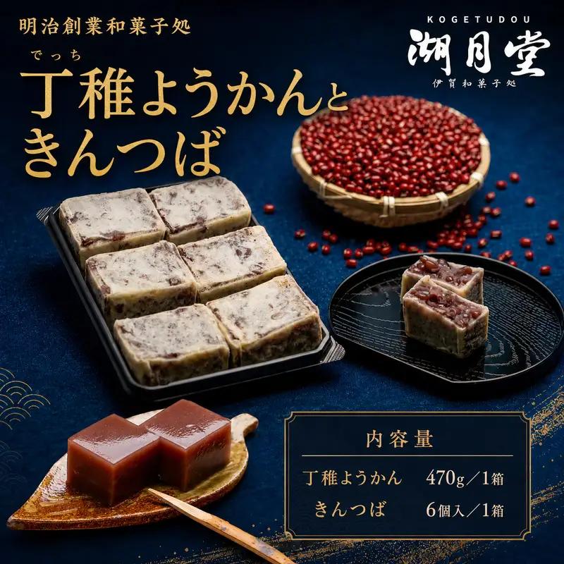 【あずき味わう和菓子2品】丁稚ようかんとこだわりのきんつばセット 和菓子 菓子 スイーツ デザート 丁稚ようかん 湖月堂 羊羹 ようかん 羊かん きんつば キンツバ 名物 伝統 あんこ こし餡 粒あん【kgtd0001】