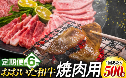 
                  【定期便 全6回】おおいた和牛 焼肉用 500g
                