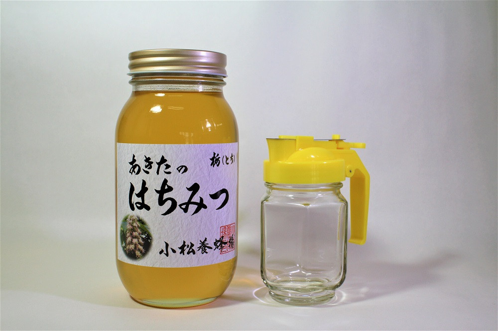 小松養蜂場 はちみつ 秋田県産 100% 栃蜂蜜 1.2kg 空ピッチャー付