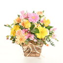 【ふるさと納税】バラとガーベラのカジュアルなフラワーアレンジメント（生花）　花