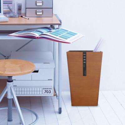 ふるさと納税 かつらぎ町 ユーロスタイルBOX M角 チーク 6.7L 2個組 場所を取らない角型の木目調ゴミ箱 |  | 01