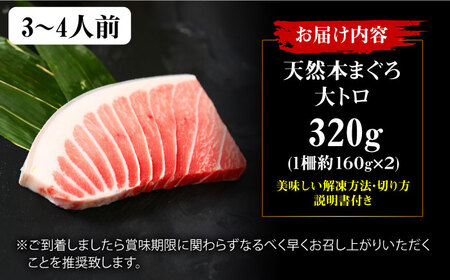 たね熟天然本まぐろ大トロ(320g) [AOCE003] 鮪