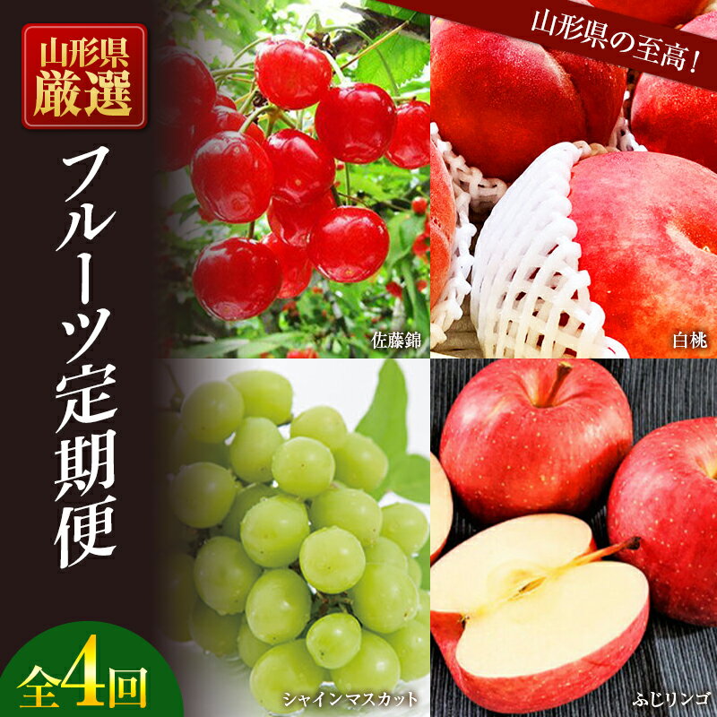 【ふるさと納税】 《先行予約 2026年6月発送開始》山形県の至高！山形県厳選フルーツ定期便 全4回 FSY-2313