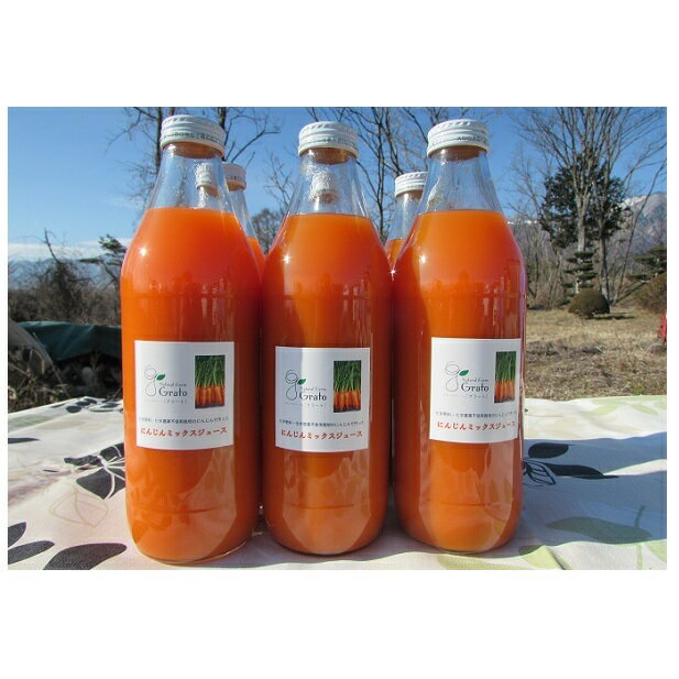 【ふるさと納税】にんじんジュース 1L 6本セット にんじんミックスジュース 6本 セット 詰め合わせ ミックスジュース 人参ジュース ニンジンジュース にんじん 野菜ジュース ジュース 果汁飲料 飲料 飲み物 長野 長野県 箕輪町