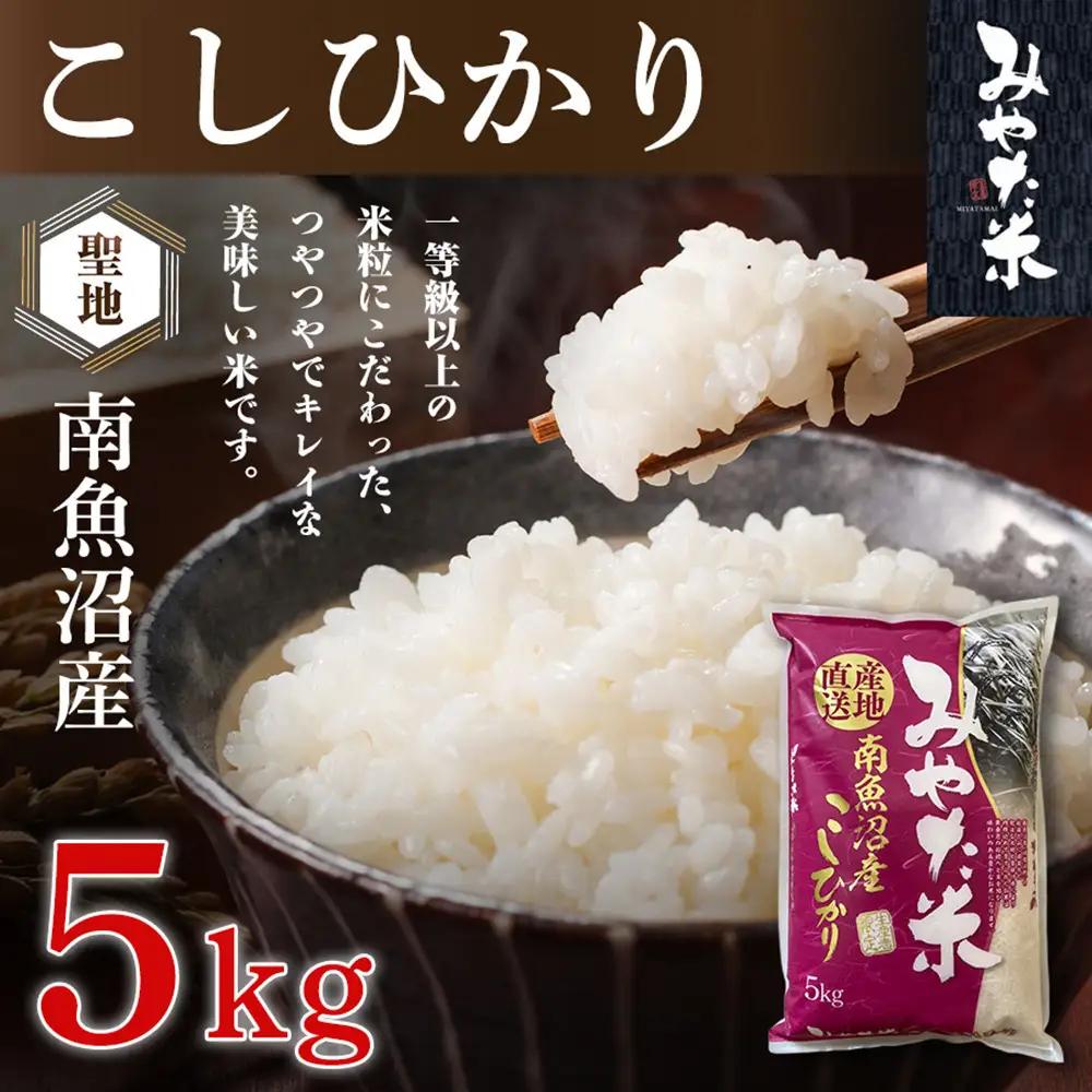 【令和8年 新米予約】南魚沼産こしひかり　みやた米5kg【2026年10月上旬より1ヶ月以内に順次発送予定】｜こしひかり