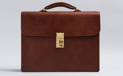 冠式ビジネスバッグ(A4 2気室) チョコ【0969-2-BTL】｜革製品 レザー 国産 [0977]