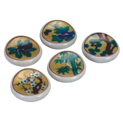 【ふるさと納税】九谷焼　 箸置　吉田屋絵変り　a05　 食器 キッチン雑貨 キッチンアイテム 雑貨 食卓 テーブルコーディネート 箸置きセット